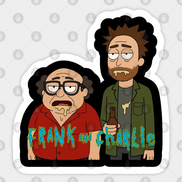 Multiverse Mix: Frank and Charlie Sticker by Tv Moments